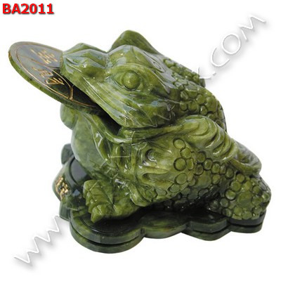BA2011 กบสามขา/คางคกสวรรค์หินสีเขียว  ราคา 2900 บาท http://www.hengmark.com/view_product/BA2011.htm