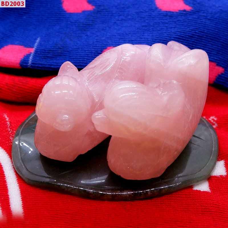 BD2003 เป็ดแมนดาริน หินโรสควอตซ์ ขนาดใหญ่ ราคา 1999 บาท http://www.hengmark.com/view_product/BD2003.htm