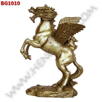 BG1010 ม้าหัวมังกร มีปีก เนื้อทองเหลือง ราคา 1800 บาท http://www.hengmark.com/view_product/BG1010.htm