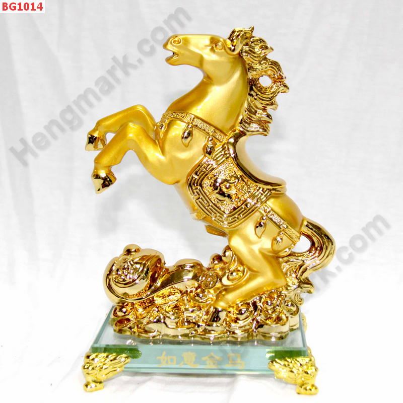 BG1014 ม้ายกขา เรซิ่นเคลือบทอง ราคา 1099 บาท http://www.hengmark.com/view_product/BG1014.htm