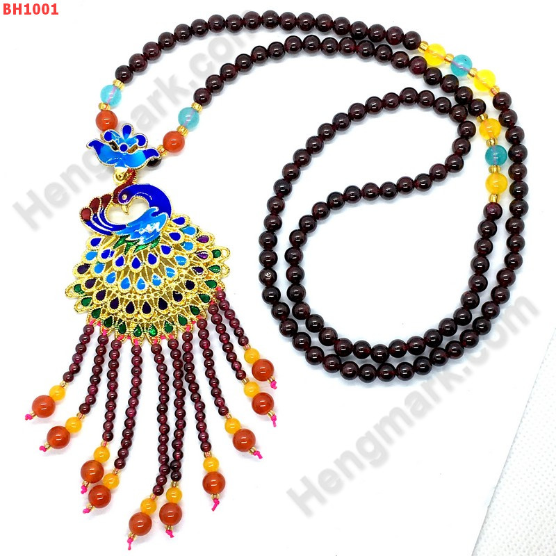 BH1001 สร้อยคอโกเมน จี้รูปนกยูง ราคา 999 บาท http://www.hengmark.com/view_product/BH1001.htm