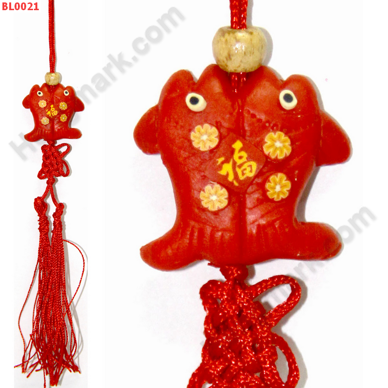BL0021 ปลาคู่สีแดง แขวนมือถือ  ราคา 59 บาท http://www.hengmark.com/view_product/BL0021.htm