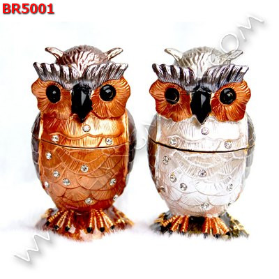 BR5001 นกฮูกทองเหลืองลงยาประดับคริสตัล ราคา 1200 บาท http://www.hengmark.com/view_product/BR5001.htm