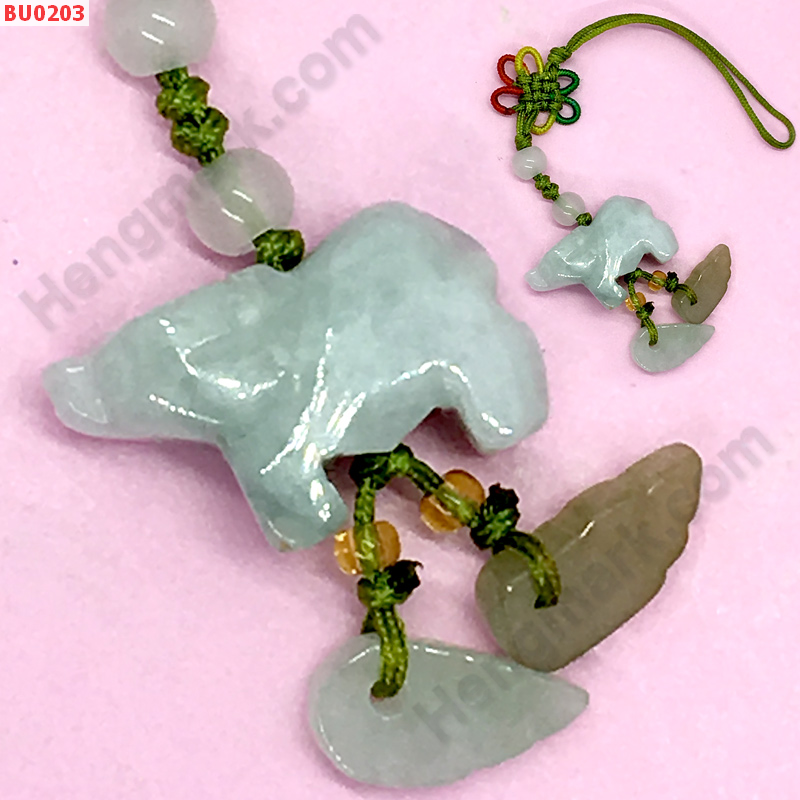 BU0203 วัวหยกแขวนมือถือ ราคา 99 บาท http://www.hengmark.com/view_product/BU0203.htm