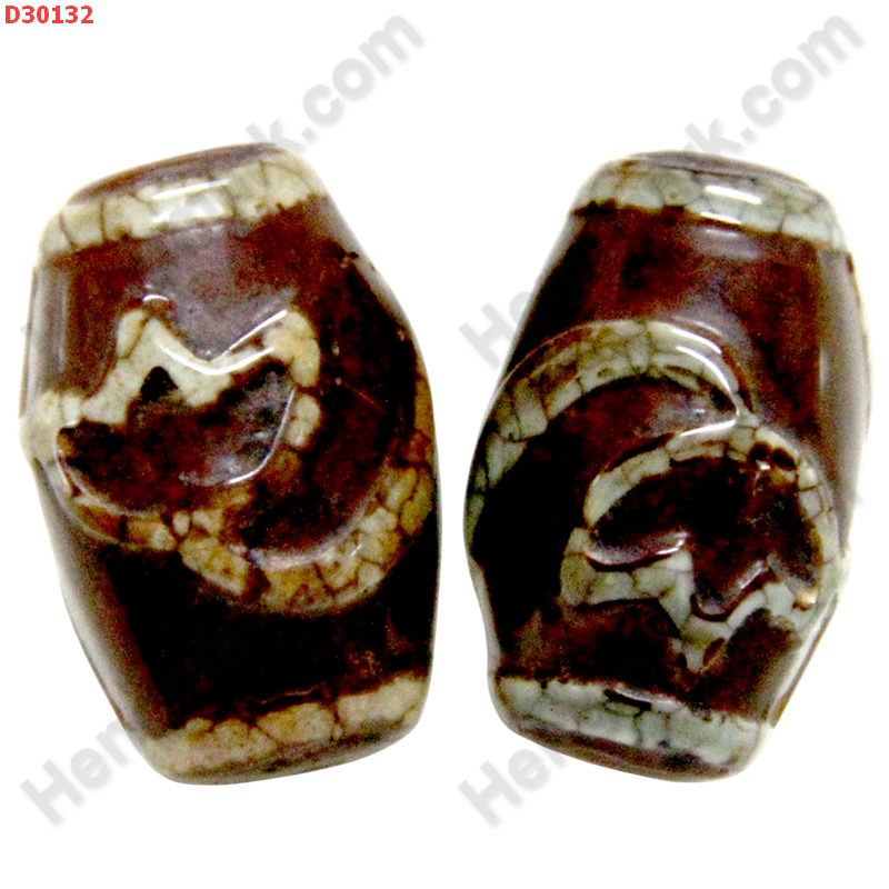 D30132 หินDZI ลายดอกบัว ราคา 300 บาท http://www.hengmark.com/view_product/D30132.htm