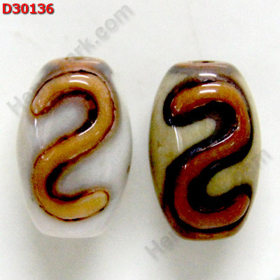 D30136 หินDZI ลายตะขอ ราคา 300 บาท http://www.hengmark.com/view_product/D30136.htm