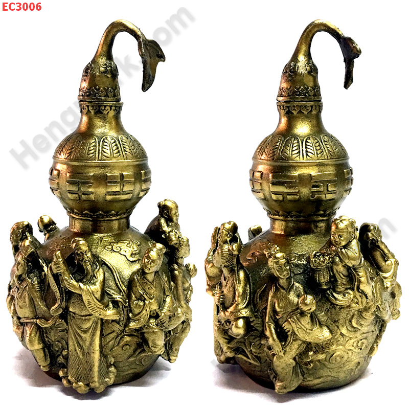 EC3006 น้ำเต้า 8 เซียน ทองเหลือง ราคา 3900 บาท http://www.hengmark.com/view_product/EC3006.htm