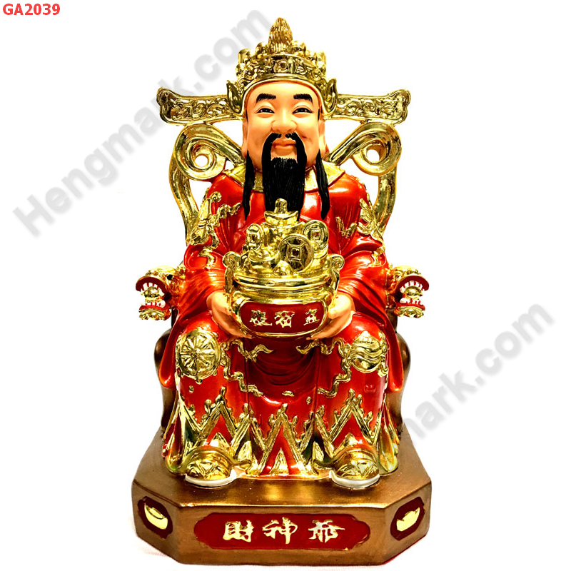 GA2039 ไฉ่ซิงเอี๊ยนั่งอุ้มกระถางทอง เสื้อแดง ราคา 1899 บาท http://www.hengmark.com/view_product/GA2039.htm