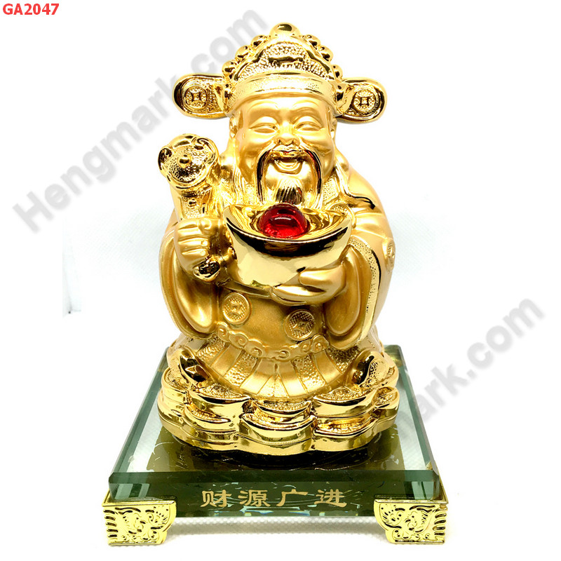 GA2047 ไฉ่ซิงเอี๊ย เรซิ่นชุบทองฐานแก้ว ราคา 999 บาท http://www.hengmark.com/view_product/GA2047.htm