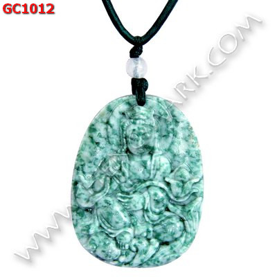 GC1012 สร้อยคอ เจ้าแม่กวนอิม หินสีขาวเขียว ราคา 199 บาท http://www.hengmark.com/view_product/GC1012.htm