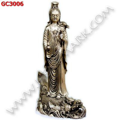 GC3006 เจ้าแม่กวนอิมทองเหลืองขัดเงิน ราคา 9900 บาท http://www.hengmark.com/view_product/GC3006.htm