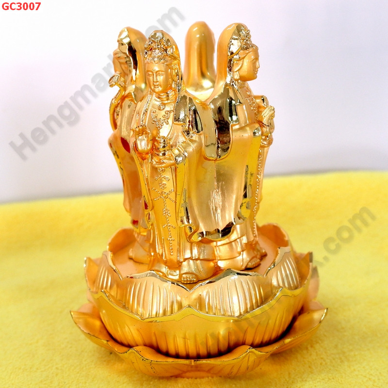 GC3007 เจ้าแม่กวนอิมยืน 4 ด้าน โลหะชุบทอง  ราคา 1299 บาท http://www.hengmark.com/view_product/GC3007.htm