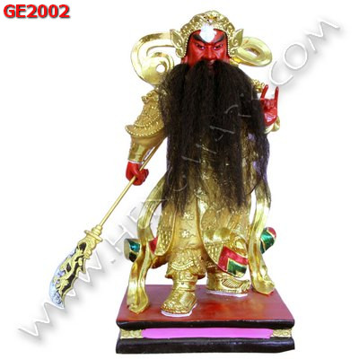 GE2002 เทพกวนอูเนื้อเรซิ่นเคลือบทอง  ราคา 2900 บาท http://www.hengmark.com/view_product/GE2002.htm