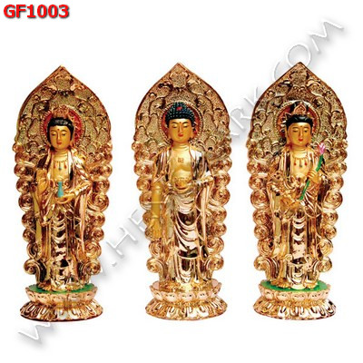 GF1003 พระพุทธเจ้า 3 พระองค์ ประทับยืน ราคา 3500 บาท http://www.hengmark.com/view_product/GF1003.htm