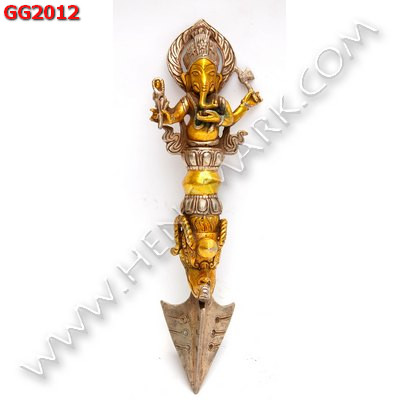 GG2012 พระพิฆเนศทองเหลือง อาวุธปราบมาร ราคา 1500 บาท http://www.hengmark.com/view_product/GG2012.htm