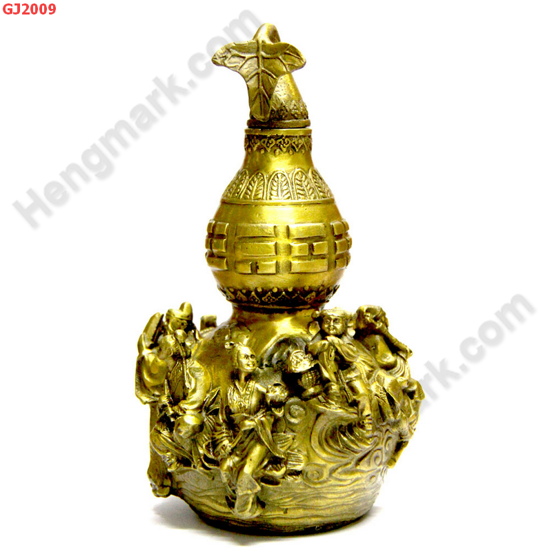 GJ2009 น้ำเต้า 8 เซียน ทองเหลือง ราคา 3900 บาท http://www.hengmark.com/view_product/GJ2009.htm