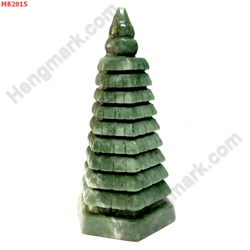 MB2015  เจดีย์ 9 ชั้น หินสีเขียว ราคา 599 บาท http://www.hengmark.com/view_product/MB2015.htm