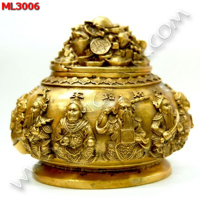ML3006 โถมั่งคั่งทองเหลืองใหญ่ ราคา 2900 บาท http://www.hengmark.com/view_product/ML3006.htm