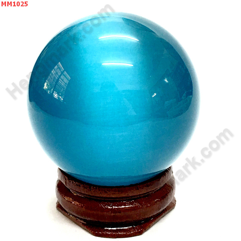 MM1025 ลูกแก้วตาแมว สีฟ้า (40mm) ราคา 150 บาท http://www.hengmark.com/view_product/MM1025.htm