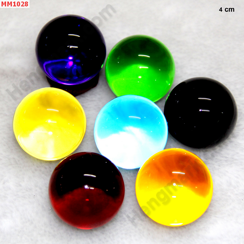 MM1028 ลูกแก้วใส สีต่างๆ (40mm)(W) ราคา 225 บาท http://www.hengmark.com/view_product/MM1028.htm