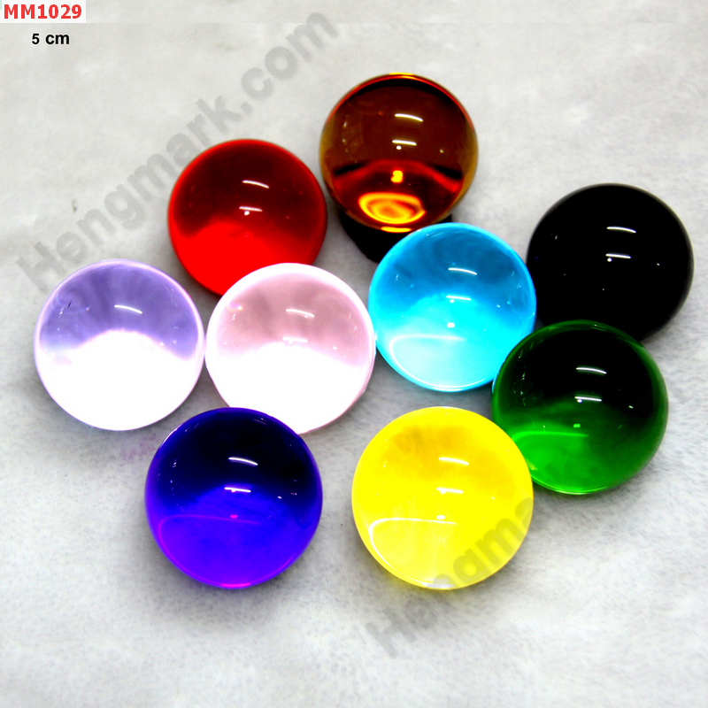MM1029 ลูกแก้วใส สีต่างๆ (50mm)(W) ราคา 300 บาท http://www.hengmark.com/view_product/MM1029.htm