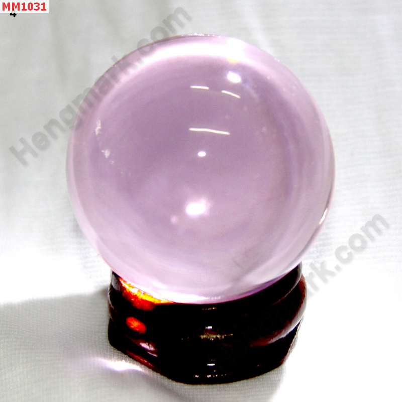 MM1031 ลูกแก้วใสสีชมพู (40mm)(W) ราคา 200 บาท http://www.hengmark.com/view_product/MM1031.htm