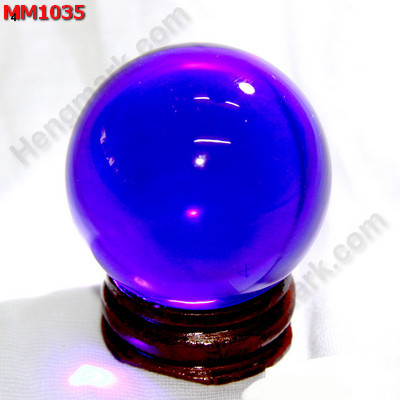 MM1035 ลูกแก้วใสสีน้ำเงิน (40mm)(W) ราคา 200 บาท http://www.hengmark.com/view_product/MM1035.htm