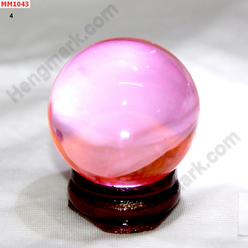 MM1043 ลูกแก้วใส สีชมพู (40mm) ราคา 150 บาท http://www.hengmark.com/view_product/MM1043.htm