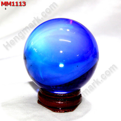MM1113 ลูกแก้วใส สีน้ำเงิน (50mm) ราคา 200 บาท http://www.hengmark.com/view_product/MM1113.htm