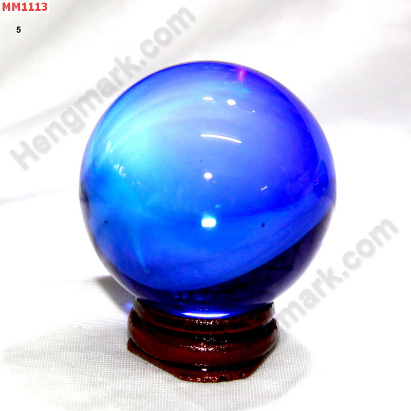 MM1113 ลูกแก้วใส สีน้ำเงิน (50mm) ราคา 200 บาท http://www.hengmark.com/view_product/MM1113.htm