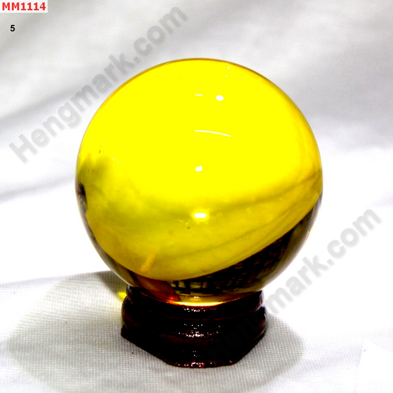 MM1114 ลูกแก้วใส สีเหลือง (50mm) ราคา 200 บาท http://www.hengmark.com/view_product/MM1114.htm