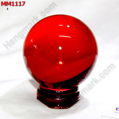MM1117 ลูกแก้วใส สีแดง (50mm) ราคา 200 บาท http://www.hengmark.com/view_product/MM1117.htm