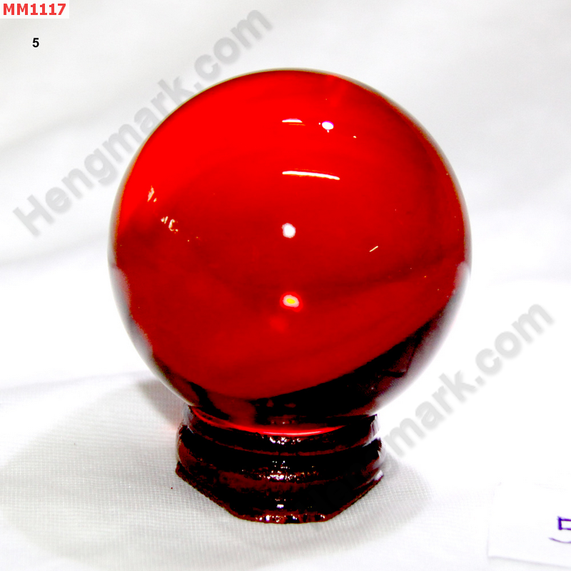 MM1117 ลูกแก้วใส สีแดง (50mm) ราคา 200 บาท http://www.hengmark.com/view_product/MM1117.htm