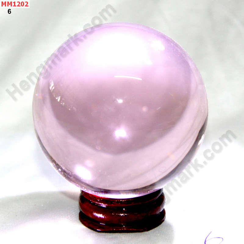 MM1202 ลูกแก้วใสสีชมพู พร้อมขาตั้ง (60mm)(W) ราคา 500 บาท http://www.hengmark.com/view_product/MM1202.htm
