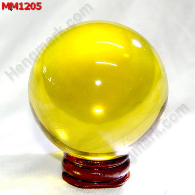 MM1205 ลูกแก้วใสสีเหลือง พร้อมขาตั้ง (60mm)(W) ราคา 500 บาท http://www.hengmark.com/view_product/MM1205.htm