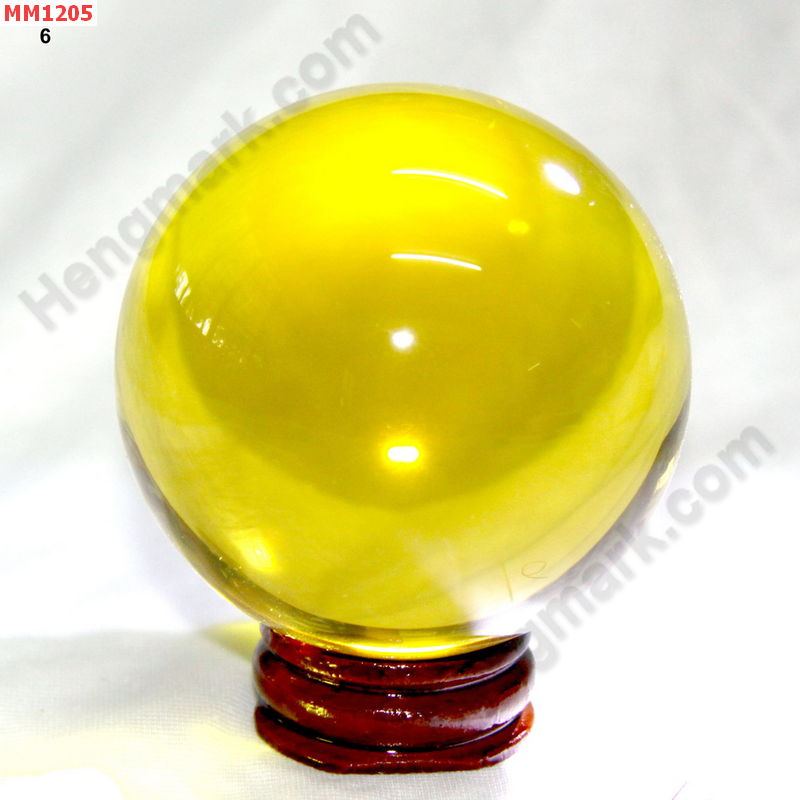 MM1205 ลูกแก้วใสสีเหลือง พร้อมขาตั้ง (60mm)(W) ราคา 500 บาท http://www.hengmark.com/view_product/MM1205.htm