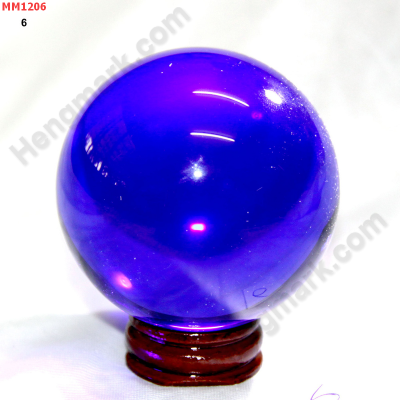 MM1206 ลูกแก้วใสสีน้ำเงิน พร้อมขาตั้ง (60mm)(W) ราคา 500 บาท http://www.hengmark.com/view_product/MM1206.htm