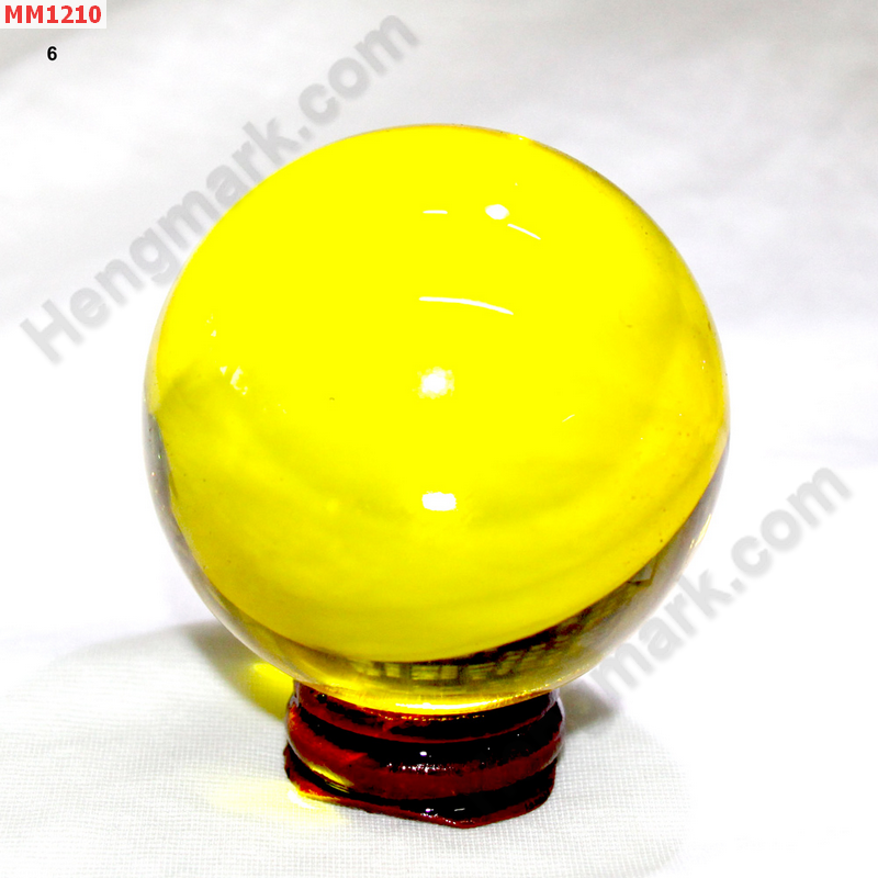 MM1210 ลูกแก้วใส สีเหลือง (60mm) ราคา 350 บาท http://www.hengmark.com/view_product/MM1210.htm