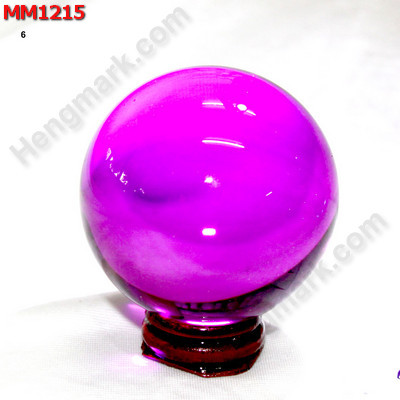 MM1215 ลูกแก้วใส สีชมพูอมม่วง (60mm) ราคา 350 บาท http://www.hengmark.com/view_product/MM1215.htm