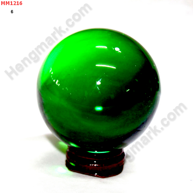 MM1216 ลูกแก้วใส สีเขียว (60mm) ราคา 350 บาท http://www.hengmark.com/view_product/MM1216.htm