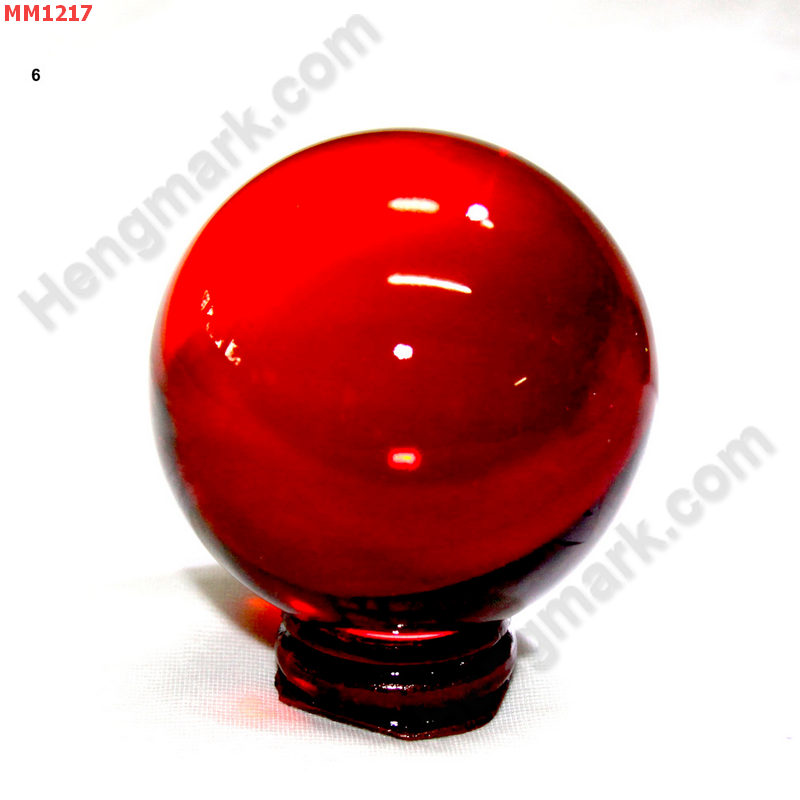 MM1217 ลูกแก้วใส สีแดง (60mm) ราคา 350 บาท http://www.hengmark.com/view_product/MM1217.htm