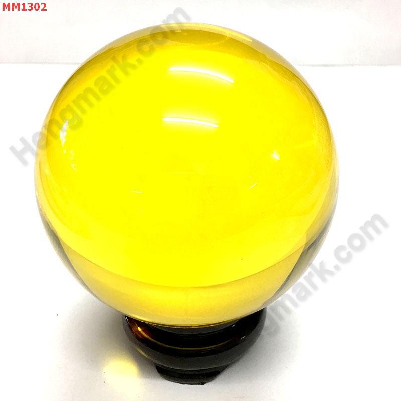MM1302 ลูกแก้วใสสีเหลืองพร้อมขาตั้ง (80mm) ราคา 600 บาท http://www.hengmark.com/view_product/MM1302.htm