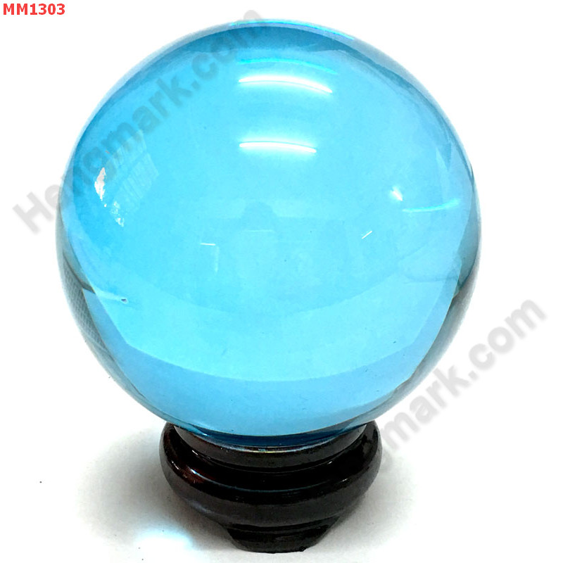 MM1303 ลูกแก้วใสสีฟ้าพร้อมขาตั้ง (80mm) ราคา 600 บาท http://www.hengmark.com/view_product/MM1303.htm