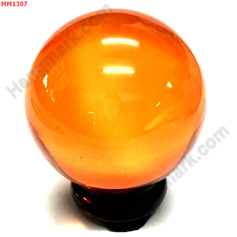 MM1307 ลูกแก้วใสสีส้ม พร้อมขาตั้ง (80mm) ราคา 600 บาท http://www.hengmark.com/view_product/MM1307.htm