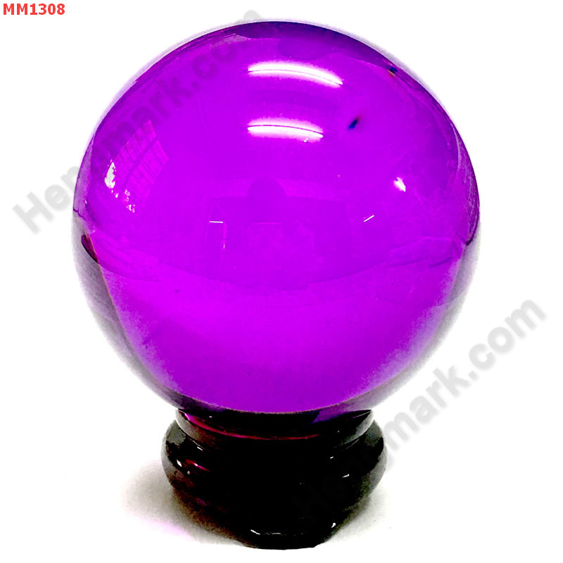 MM1308 ลูกแก้วใสสีม่วง พร้อมขาตั้ง (80mm) ราคา 600 บาท http://www.hengmark.com/view_product/MM1308.htm