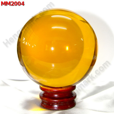 MM2004 ลูกแก้วใส สีส้ม พร้อมขาตั้ง (100mm) ราคา 900 บาท http://www.hengmark.com/view_product/MM2004.htm