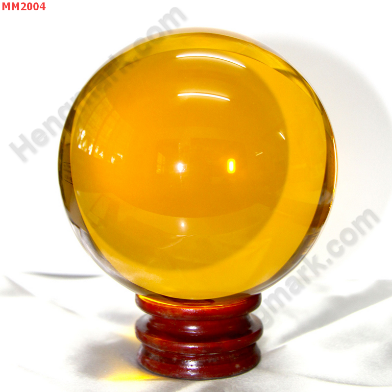 MM2004 ลูกแก้วใส สีส้ม พร้อมขาตั้ง (100mm) ราคา 900 บาท http://www.hengmark.com/view_product/MM2004.htm