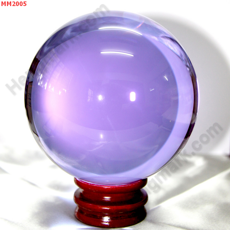 MM2005 ลูกแก้วใส สีม่วง พร้อมขาตั้ง (100mm) ราคา 1400 บาท http://www.hengmark.com/view_product/MM2005.htm