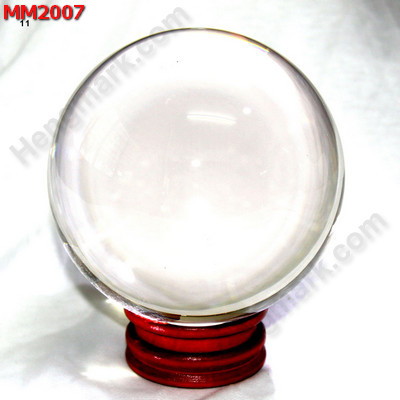 MM2007 ลูกแก้วใสมีฟองอากาศ พร้อมขาตั้ง (100mm) ราคา 800 บาท http://www.hengmark.com/view_product/MM2007.htm