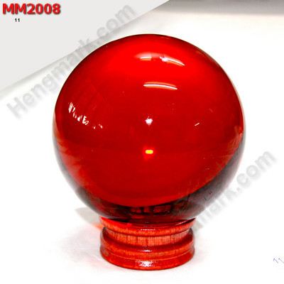 MM2008 ลูกแก้วใส สีแดง (110mm) ราคา 1000 บาท http://www.hengmark.com/view_product/MM2008.htm